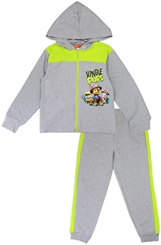 Nickelodeon Big Boys PAW Patrol Jungle Pups Size 4-7 Hoodie Sweatsuit (6)