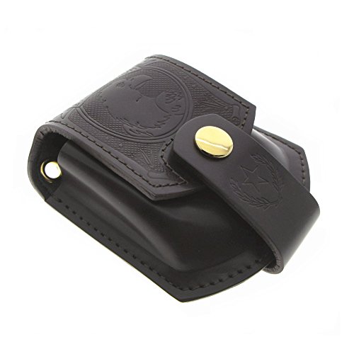 Genuine Leather Pouch Large Size Pocket Watch Holder US Eagle Stamping LP02