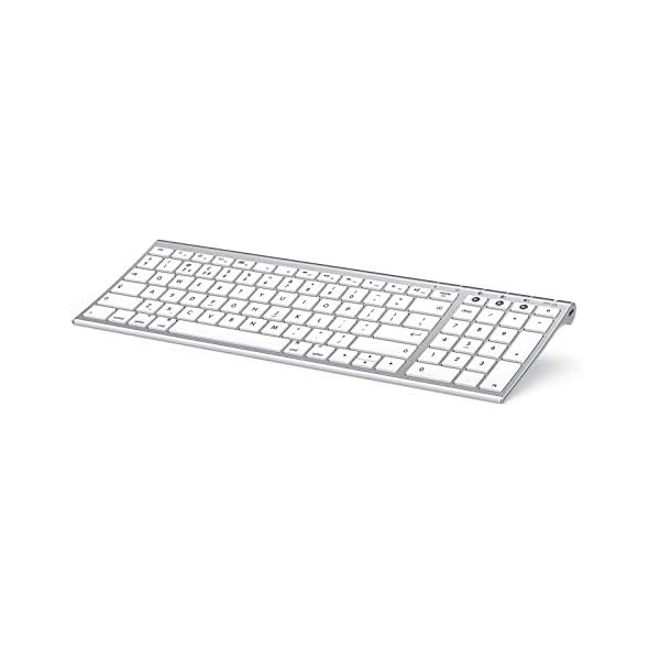 Bluetooth-Keyboard-for-Mac-Jelly-Comb-KUS015G-2-Multi-Device-Wireless-Keyboard-Full-Size-Ultra-Slim-UK-QWERTY-Specially-for-Apple-OSiOS-Systems-White-and-Silver Bluetooth Keyboard for Mac, Jelly Comb KUS015G-2 Multi-Device Wireless Keyboard Full Size Ultra Slim UK QWERTY Specially…