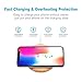 Smart Tech Wooden Wireless Charger Wood Wireless Charging Pad Fast Wireless Charging Base for iPhone Xs Max/XR/XS/X/8 Plus Samsung Galaxy Note 9/8/7 Galaxy S10/S9/S9+/S8/S8+/S7 Edge & More Qi Devices