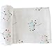 LifeTree Baby Swaddle Blankets, Dandelion Print Swaddle Wrap, Breathable Soft 70% Bamboo 30% Cotton, Muslin Swaddle Blankets Unisex Neutral Receiving Blanket for Boys and Girls, 47 x 47 inches