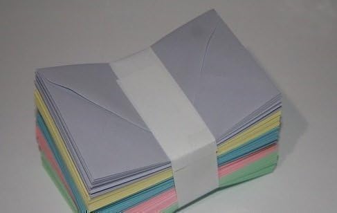100 Florist Craft Envelopes | Vibrant Colors | for Bouquets, Gifts & Special Messages (Mixed Colours (5), 100 Pack)