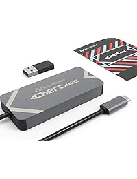ClonerAlliance Chert 4KC, HDMI to USB-C Video Capture Dongle, Ultra Low Latency, Play Game Consoles on Laptop, Driver  , 4K Input Supporte;