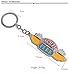 A Sticker Shop Friends Key Chains (set of 3) Badge Souvenir Set Pendant (Central Perk Coffee Time Picture, Yellow Picture Frame, Lobster)