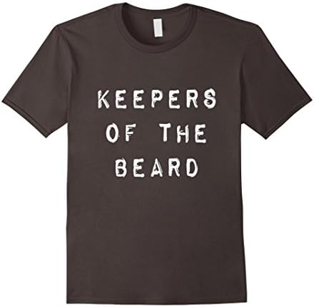 Mens KEEPERS OF THE BEARD Tshirt 2XL Asphalt
