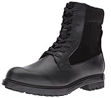Calvin Klein Men's Gable Leather Boot, Black, 9.5 M US