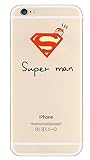 Chivel (TM) Hard Shell Anti-Scratch Cute Design Transparent Clear Slim Snap Protector Faceplate Air Jacket Case Cover for iPhone 6 4.7" (Super Man)