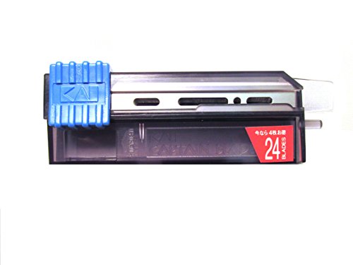 Kai Japanese Steel Barber Injector Razor Blades Captain Replacement Shave (24 pieces each pack)