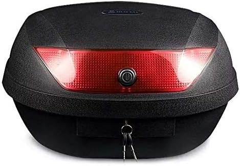 888asdgfadfga Saddle bag Motorcycle Scooter Trunk Luggage Top Case Tail Box For 2 Helmets