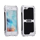 iPhone 5s Case, iPhone 5 Case, Joopapa Waterproof Shockproof Dustproof Aluminum Alloy Metal Gorilla Glass Cover Case for Apple iPhone 5s 5 5G (Silver)