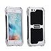iPhone 5s Case, iPhone 5 Case, Joopapa Waterproof Shockproof Dustproof Aluminum Alloy Metal Gorilla Glass Cover Case for Apple iPhone 5s 5 5G (Silver)