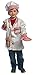 Child’s Halloween Chef Role Play Costume Set, Chef’s Jacket, Hat, Oven Mitt,