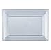Kaya Collection - Clear Plastic Serving Tray Heavyweight Rectangular Platter 9