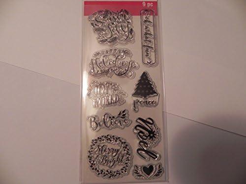 Recollections Unmounted Clear Stamps, Christmas Sayings