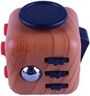 Omicu Fidget Cube Relieves Stress And Anxiety for Children and Adults Anxiety Attention Toy (wooden color)