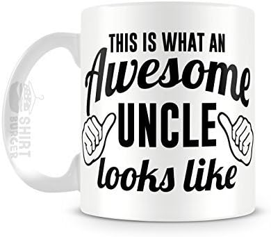 This Is What An Awesome Uncle Looks Like Mug 11oz Ceramic Coffee Mug by Cotton Cult