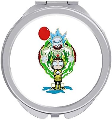 携帯ミラー リックアンドモーティ 両面ミラー 化粧鏡 折りたたみ鏡 手鏡 両面鏡 コンパクトミラー 持ちやすい ファッション 便利軽量 可愛い丸型 女性 メイクアップミラー ホワイト Tarunniketanpublicschool Com