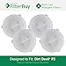 4 - FilterBuy Dirt Devil F5 Compatible Filters, Part # 3DEA950001. Designed by FilterBuy to fit Dirt Devil Scorpion Hand Vac Models 08200, 08201X, 08210, 08215X, 08220X, 08225X, 08226X, 0871, 0871X
