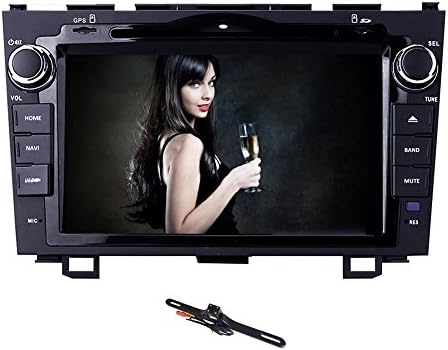 TOCADO In Dash Car DVD Player with 8 inch Display for HONDA CRV CR-V 2007 2008 2009 2010 2011 Double 2 Din Car Stereo GPS Navigation Receiver Support Bluetooth/SD/USB/Ipod/FM/AM Radio + Backup Camera