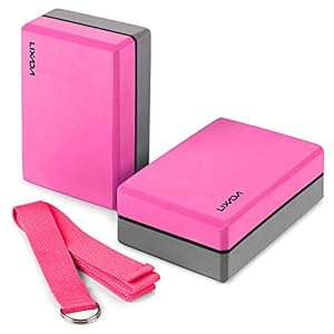 Lixada Yoga Starter Kit 5pcs Yoga Equipment Set with Yoga Blocks Yoga Ball Stretching Strap Resistance Loop Band Exercise Band