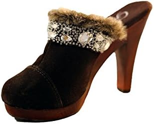 Cougar Brown Jeweled Clog (10)