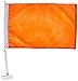 Online Stores Solid Car Flag, Orange