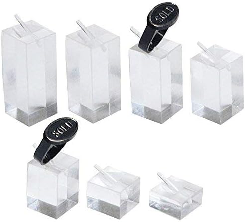 Clear Acrylic Jewelry Ring Display Stand ~ 7 Piece Set