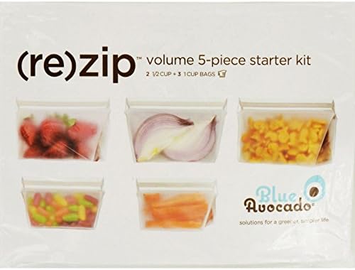 Blue Avocado Bag - Re-Zip - Volume Starter Kit - Clear - 5 Pieces (Pack of 4)
