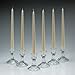 Ivory Taper Candles 12 Inch Tall Burn 8 Hours Set of 12 Made in USA