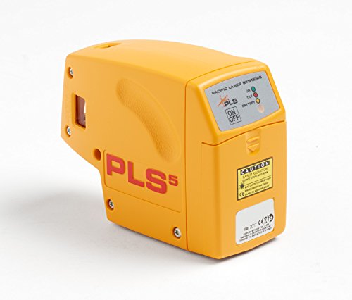 Pacific Laser Systems PLS 5-Beam Laser Level with Cross Line Laser System with SLD Detector PLS-60542
