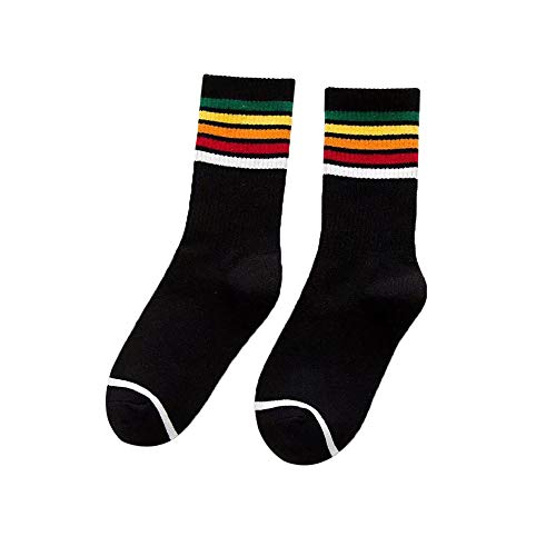 image for FIRERO Socks Woman Socks Striped Print Cotton Ankle Socks Casual Hosie