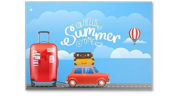 Concepto de viaje de vacaciones. Imán para nevera de coche ...