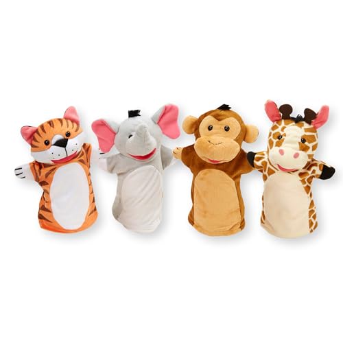 Melissa & Doug - Handpuppen, Handpuppen und Theater, weiches Spielzeug, ab 2 Jahren, fuer Jungen und Maedchen geeignet