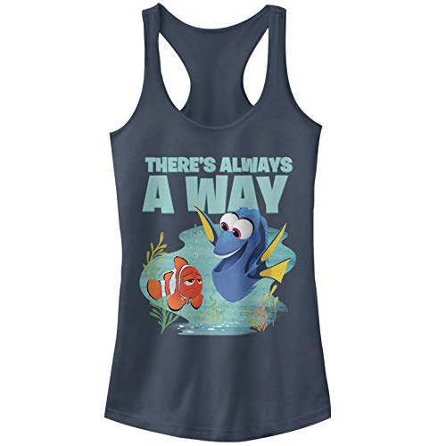 Junior's Finding Dory Always A Way Racerback Tank Top - Indigo - 2X Large