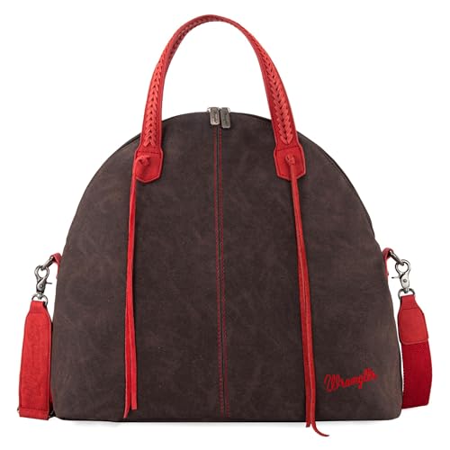 Wrangler Weekender Travel Bag Woven Top Handle Large Handbag and Boho Carry on Bag