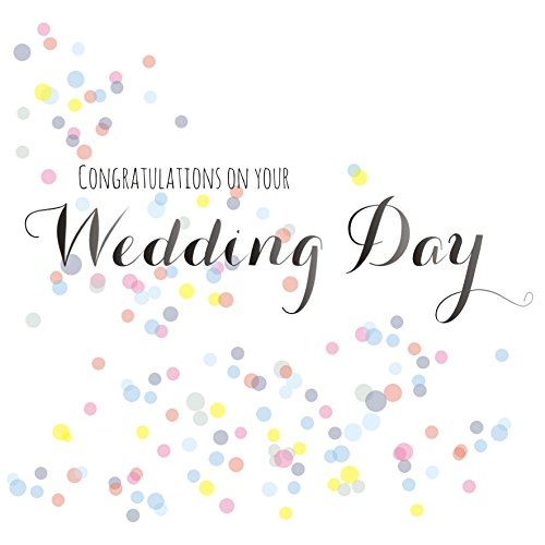 Claire Giles Greeting Cards, Wedding Card, Dots Design, Wedding Congratulations Greeting Card