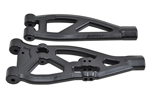 RPM 81482 Front Upper and Lower A-Arms for Arrma Kraton, Talion and Outcast, Black