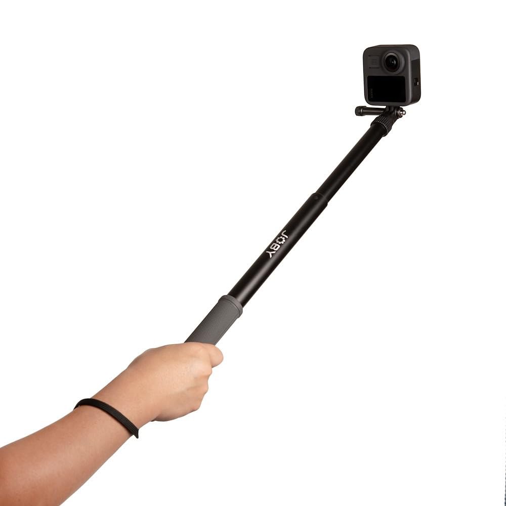 JOBY TelePod SPORT, Extendable Pole for Action and 360° Cameras, Waterproof Travel Tripod, Photography Accessories, for Content Creation, Vlogging, Action Shots