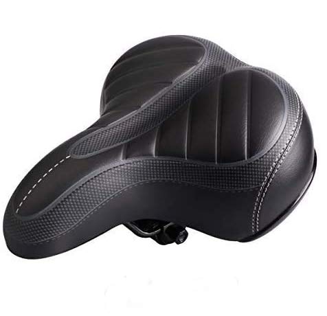 Lasuavy Bike Saddle, Bicycle Bike Seat with Shockproof Spring and Punching Foam System,Cycling MTB Saddle Cushion Pad for Cruiser/Road Bikes/Touring/Mountain Bike