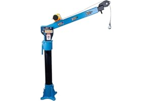 Pismire 0.5T New Folding Truck-Mounted Bed Crane Quick Removal Design Hoist Lift Pickup with Electric Winch 3500 lb 12V, Painted Steel 1100 lb Pickup Truck Jib Cranes 360 Swivel Truck Crane