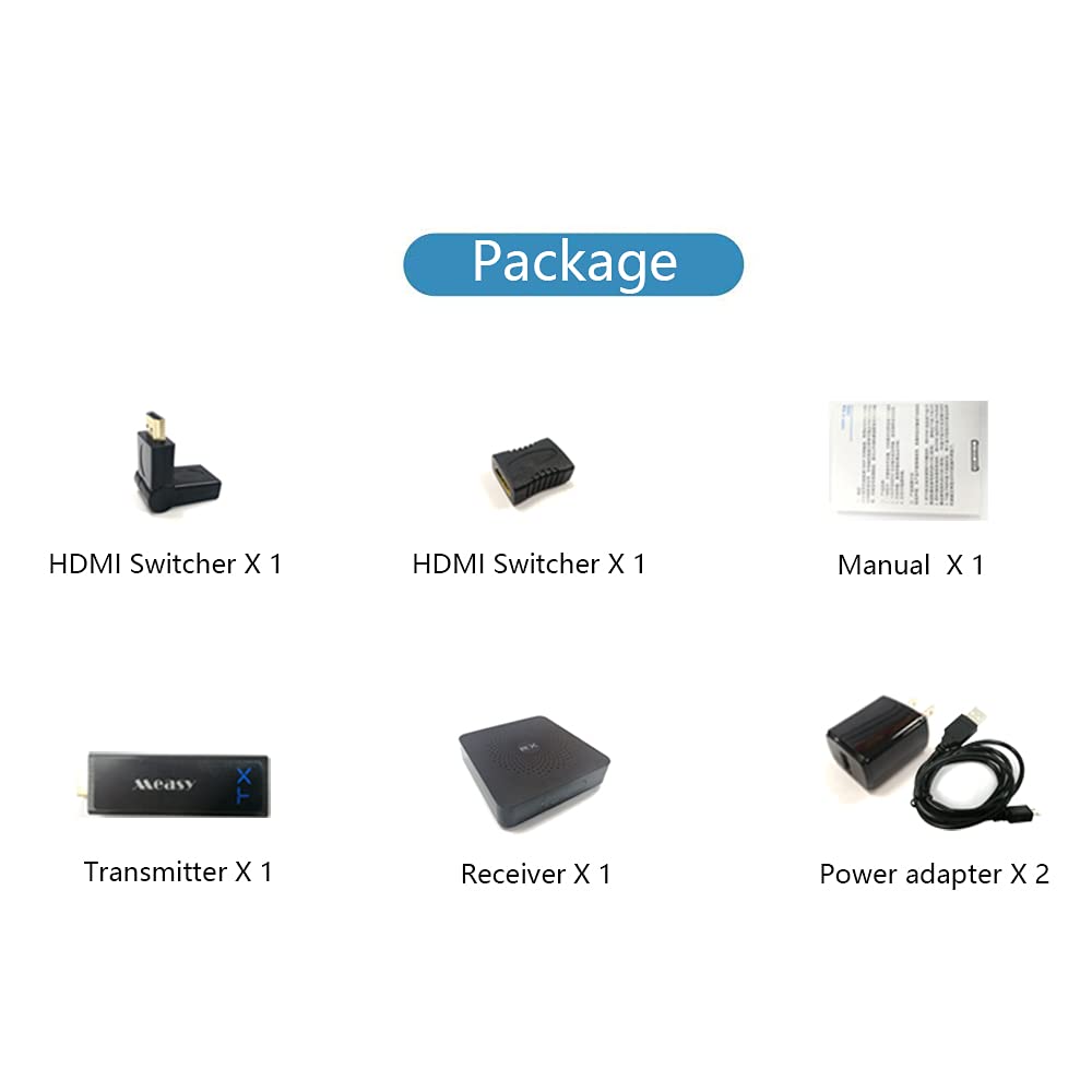 measy W2H Mini2 Wireless Hdmi Video Transmitter A/V Sender, Uncompress 60G Full HD 1080P - 30m for PC,TV,projectors transmitting Audio Video to Displayer and Monitors