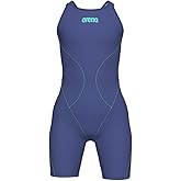 Arena Girls Junior Powerskin Impulso Open Back Racing Swimsuit Full Body Short Leg Tech Suit