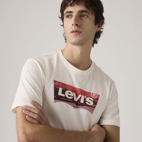 Graphic Crewneck tee T-Shirt, Coastal Filled BW EG, M Hombre