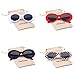 Clout Goggles Retro Vintage Oval Kurt Cobain Inspired Sunglasses Thick Frame Round Lens Glasses (White/Checkered/Black/Red, 51)