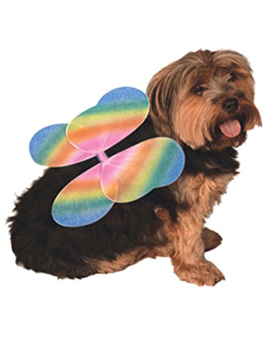 Elastic Rainbow Pixie Fairy Wings For Pet Dog
