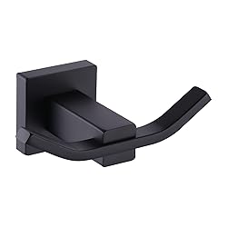 WOWOW Towel Hooks for Bathrooms Matte Black, SUS304