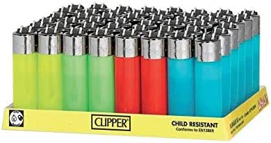 48 Mecheros encendedores Clipper de colores translucidos Pocket: Amazon.es: Hogar
