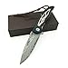 ALBATROSS HGDK009 Ball Bearing Assisted Quick Opening Damascus Folding Pocket Knife -Gift Box/Collections