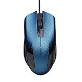 Perman Portable 1200DPI USB Wired Optical Gaming Mice Mouse For Computer PC Laptop Gamer Blue