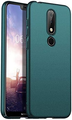 TVVT Compatible with Nokia 6.1 Plus Case, Ultra-Thin Ultra-Lightweight Matte Hard Cover Simple Stylish Anti-Scratch Shockproof Case Cover for Nokia 6.1 Plus - Green